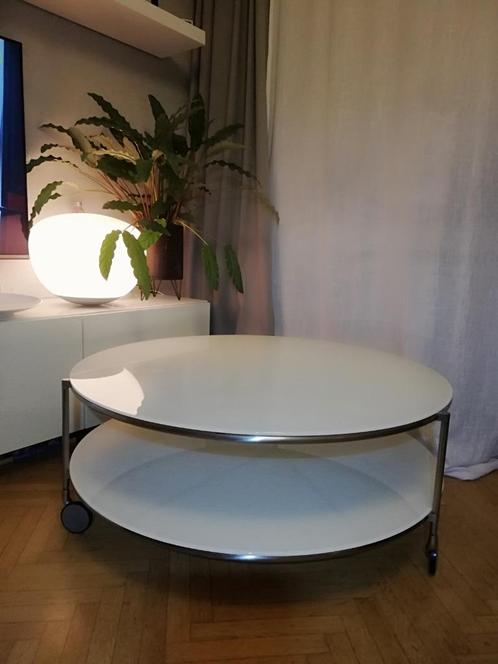BXL Table de salon basse Ikea Strind 100cm, Huis en Inrichting, Tafels | Salontafels, Gebruikt, Glas, Metaal, Ophalen