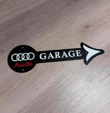AUDI GARAGE GIETIJZEREN BORD 13,5 X 44,5 beschikbaar voor biedingen