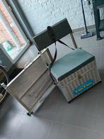 Viskoffer met plateau, Ophalen