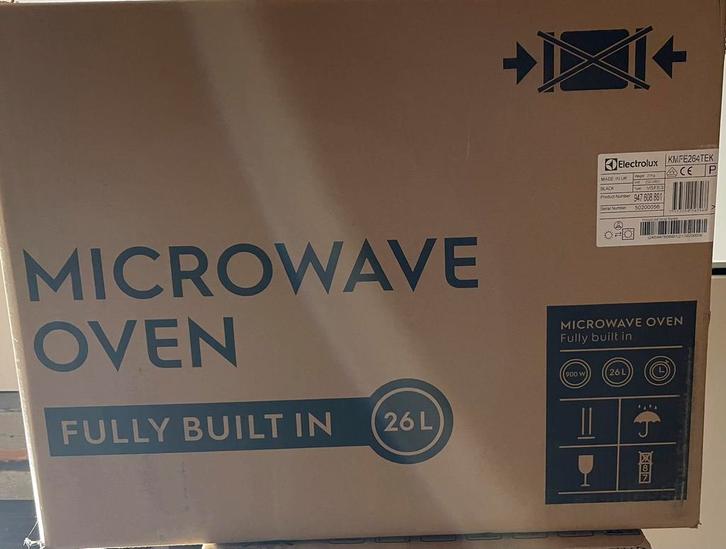 Micro-ondes encastrable Electrolux KMFE264TEX – 25L Neuf, Huis en Inrichting, Keuken | Keukenbenodigdheden, Nieuw, Ophalen