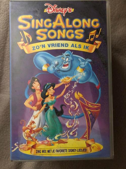 VHS Disney Sing Along Songs Aladdin, Zo'n vriend als ik, Cd's en Dvd's, VHS | Film, Ophalen of Verzenden