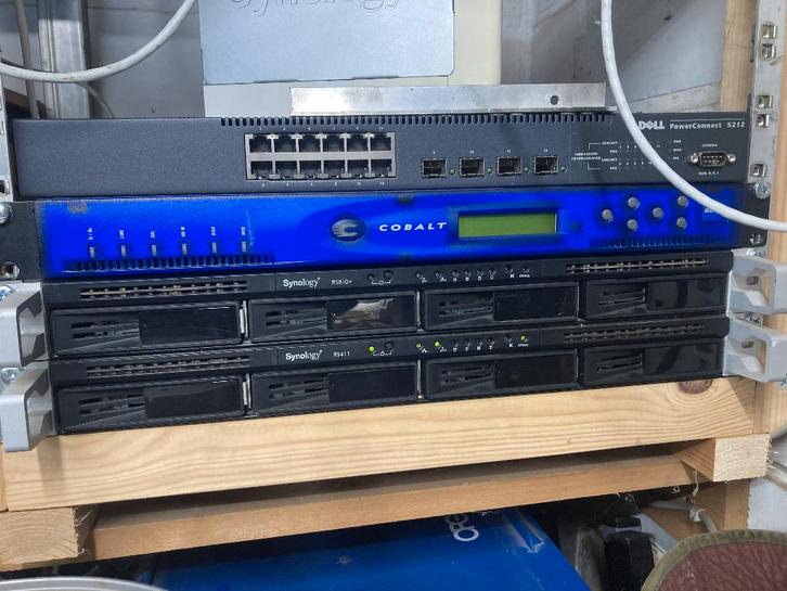 Synology NAS RS411 met 4 x 1Tb HDD, Computers en Software, NAS, Gebruikt, Ophalen