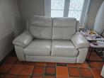 Salon en pur cuir 3pers et 2 personn, Enlèvement, Comme neuf, Cuir