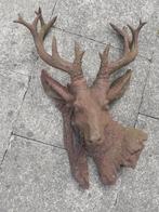SUPERBE TETE DE CERF EN FONTE A SUSPENDRE, Enlèvement ou Envoi, Utilisé