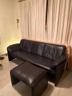 Lederen zetel en bank Leolux, Ophalen, Modern design, Gebruikt, Driepersoons