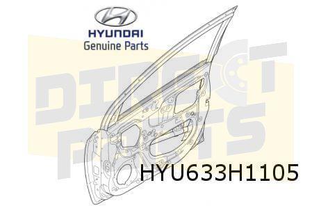 Hyundai i10 (1/14-2/20)  voorportier links (te spuiten) (bij, Auto-onderdelen, Carrosserie, Deur, Hyundai, Nieuw, Ophalen of Verzenden