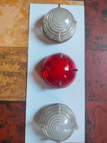 Glazen verlichtingskapjes voor Landrover Series 2.  beschikbaar voor biedingen