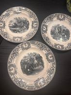Assiettes anciennes Napoléon Boch Frères Keramis (Set de 3), Enlèvement