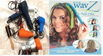 Set van 6 haardrogers + New Hair + pochette, Ophalen of Verzenden, Haardroger