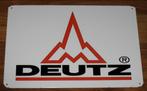 DEUTZ TRACTOR : Metalen Bord Logo DEUTZ Tractor, Verzamelen, Merken en Reclamevoorwerpen, Verzenden, Nieuw, Reclamebord