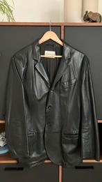 Emporio Armani leder jas, Kleding | Heren, Jassen | Zomer, Emporio Armani, Maat 48/50 (M), Zwart, Ophalen of Verzenden
