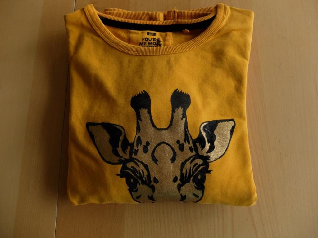 Okerkleurige trui met giraf maat 170/176, Enfants & Bébés, Vêtements enfant | Taille 170, WE, Enlèvement ou Envoi, Pull ou Veste