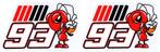 Marc Márquez 93 sticker set #27, Verzenden