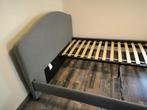 Cadre de Lit Ikea Hauga 140x200 Vissle Gris, Ophalen, 140 cm, Zo goed als nieuw, Twijfelaar