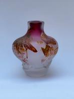Louis Leloup vaas met grafische inleg 1894, Antiek en Kunst, Antiek | Glaswerk en Kristal, Ophalen of Verzenden