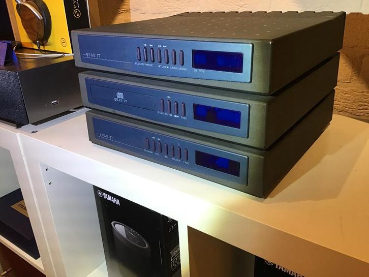 Quad 77 Vintage Audioset, Audio, Tv en Foto, Versterkers en Ontvangers, Gebruikt, Stereo, 60 tot 120 watt, Overige merken, Ophalen
