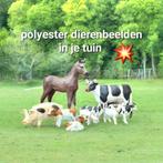 Polyester dieren, tuinbeelden, koe beeld decoratie dier tuin, Tuin en Terras, Tuinbeelden, Nieuw, Kunststof, Ophalen of Verzenden