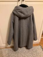 Grijze loden winterjas met kap, Enlèvement, Comme neuf, Taille 38/40 (M), Gris