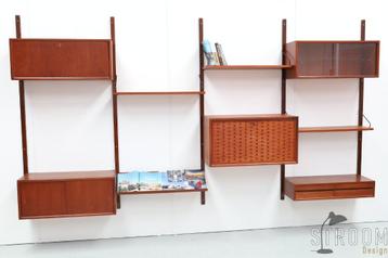 Cadovius Wandsysteem (3v3) Vintage Deens Design Jaren Retro, Enlèvement, Utilisé, String Vitra Nisse Tomado Pastoe Cassina B&B Italia Wandmeubel