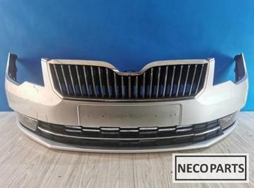 Skoda Superb II 2 Lift VOORBUMPER ORIGINEEL KLEUR LA7W beschikbaar voor biedingen