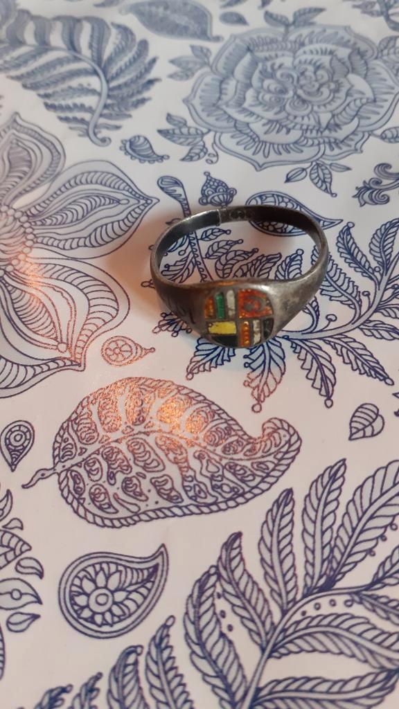 (D)  bague patriote art des tranchées poilu 1914/1917, Verzamelen, Militaria | Algemeen, Landmacht, Overige typen, Ophalen of Verzenden