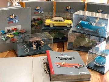 Complete collectie van 1/24 Kuifje-voertuigen beschikbaar voor biedingen