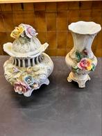 Capodimonte vaas en pot, Antiek en Kunst, Antiek | Vazen, Ophalen