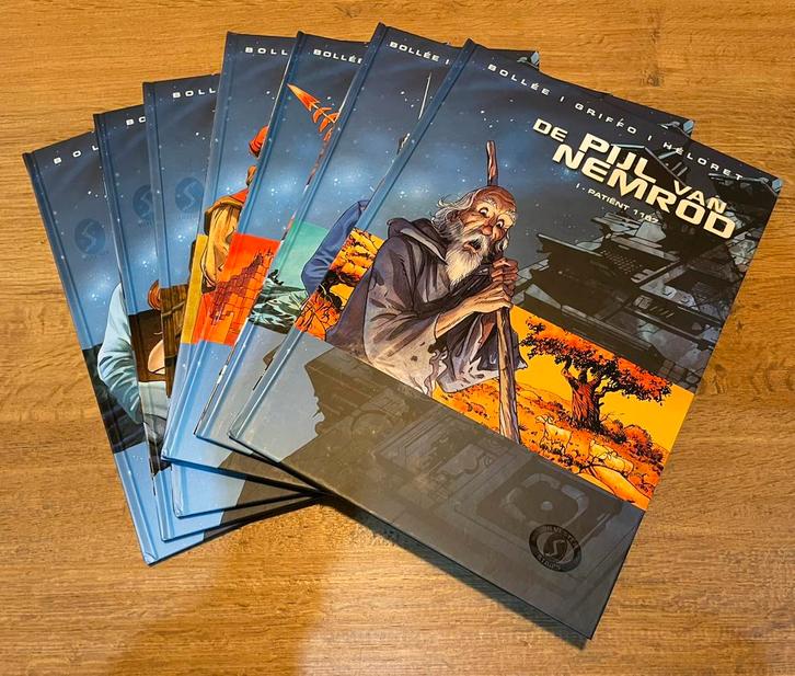 De pijl van Nemrod 7x Hardcover Nieuwstaat volledige reeks, Boeken, Stripverhalen, Nieuw, Complete serie of reeks, Ophalen of Verzenden