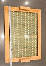 Houten dienblad Glas en rieten 50x35cm, Ophalen, Hout