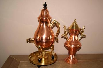 Koperen decoratieset beschikbaar voor biedingen
