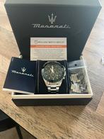 maserati traguardo horloge, Handtassen en Accessoires, Horloges | Heren, Staal, Staal, Polshorloge, Zo goed als nieuw