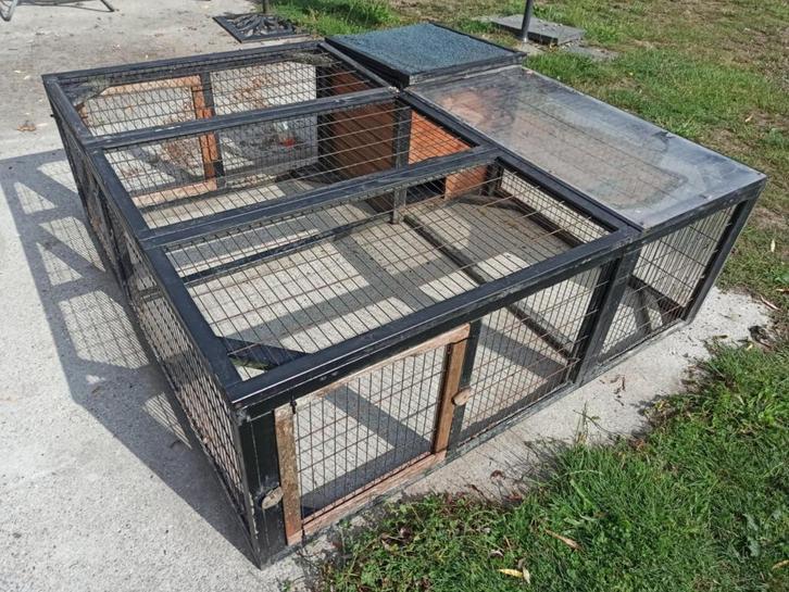 Grote ren met schuilhok en extra bijzet ren, 150x53x150cm, Dieren en Toebehoren, Knaagdieren en Konijnen | Hokken en Kooien, Gebruikt