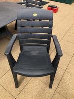 Hartman 3 tuinstoelen met bijhorend kussen, Tuin en Terras, Ophalen, Gebruikt, Kunststof, Stapelbaar