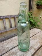 19de eeuwse pop bottle nekfles met glazen knikker, Ophalen of Verzenden