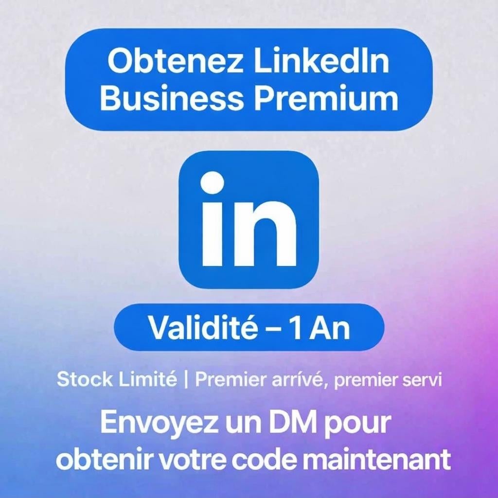 LinkedIn Premium Business 1 An - Carte-cadeau, Tickets & Billets, Expositions
