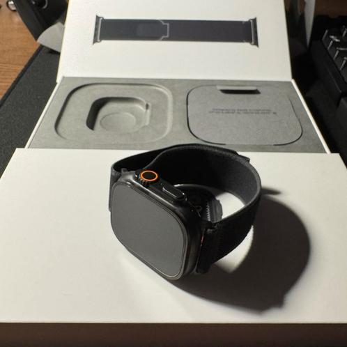 Apple Watch Ultra 2 Black, Handtassen en Accessoires, Smartwatches, Zo goed als nieuw, Zwart, Afstand, Calorieverbanding, Conditie