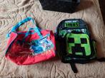 Rugzak minecraft en sporttas cars 2, Kinderen en Baby's, Kindermode-accessoires, Ophalen