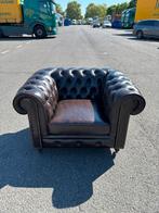 NIEUW Chesterfield leren fauteuil, Ophalen of Verzenden, Nieuw, Leer