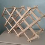 vintage houten wijn- flessenrek opvouwbaar  NIEUW  2 vr 15, Huis en Inrichting, Ophalen, 5 tot 15 flessen, Nieuw, Minder dan 50 cm