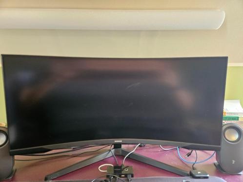 Samsung Odyssey G5 scherm, Computers en Software, Monitoren, Zo goed als nieuw, 151 t/m 200 Hz, DisplayPort, HDMI, Gaming, Ultrawide