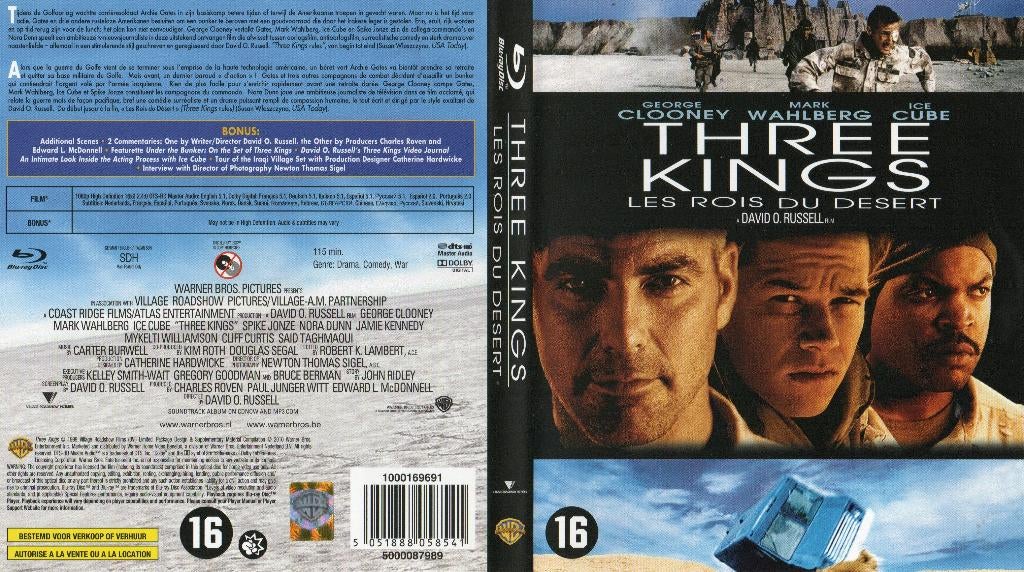 les rois du desert (three kings) (blu-ray) neuf, CD & DVD, Blu-ray, Comme neuf, Drame, Enlèvement ou Envoi