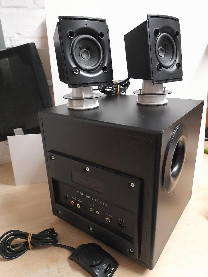 luidsprekerset 2.1 Creative inspire 2800, Computers en Software, Pc speakers, Gebruikt, Audiokanaal 2.1, Ophalen