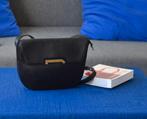Delvaux Deluré in zwart leder - crossbody, Handtassen en Accessoires, Tassen | Damestassen, Ophalen of Verzenden, Gebruikt, Zwart