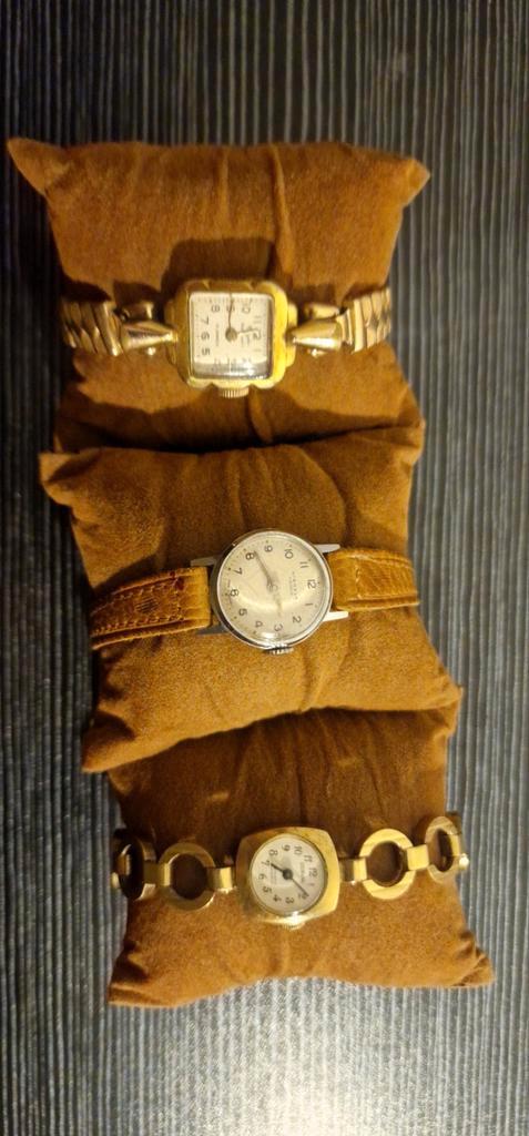 Vintage mechanische/(2)vergulde demes horloges (weken niet), Bijoux, Sacs & Beauté, Montres | Femmes, Comme neuf, Enlèvement