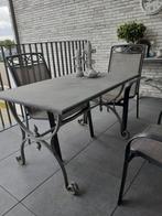 Tuintafel met 4 stoelen. Bois Leduc., Ophalen, Zo goed als nieuw