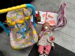 baby born pop + maxicosi met hanger en tas, Ophalen, Gebruikt, Babypop
