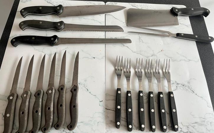 Swissler Royal messen- en bestekset – compleet & stijlvol, Huis en Inrichting, Keuken | Bestek, Gebruikt, Bestekset, Inox of Chroom