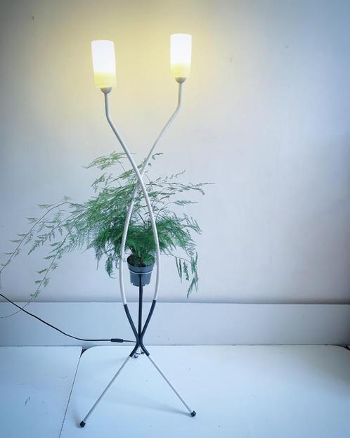 Fifties vloerlamp staanlamp vintage, Huis en Inrichting, Lampen | Vloerlampen, Gebruikt, 150 tot 200 cm, Kunststof, Ophalen