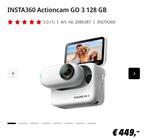 Insta 360 Go 3 camera, TV, Hi-fi & Vidéo, Caméras action, Comme neuf, Autres marques, Enlèvement ou Envoi