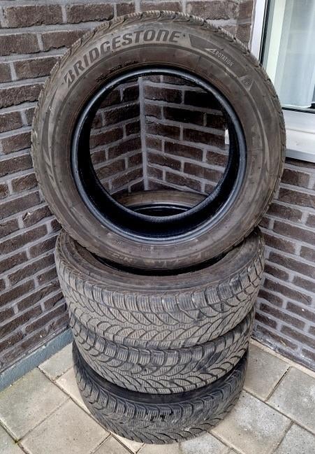 Autobanden Bridgestone 205/60 R16 4 stuks, Ophalen, Gebruikt, 16 inch, 205 mm